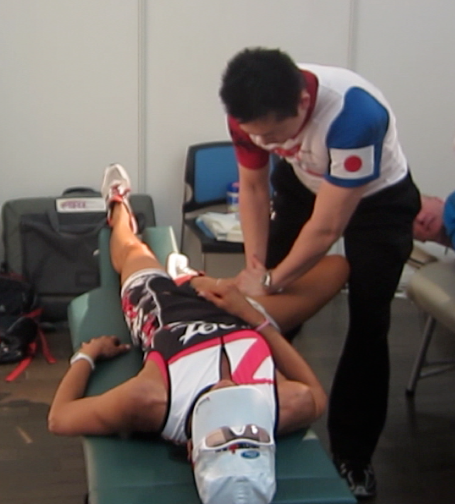 IRONMAN70.3セントレア常滑ジャパン　海外選手　南アフリカ　ケーススタディ治療前